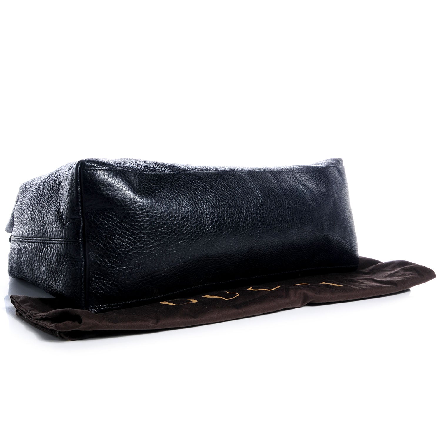 Gucci Pebbled Calfskin Large Soho Chain Shoulder Bag Black 4 of 8