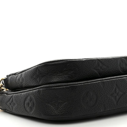 Louis Vuitton Empreinte Monogram Giant Multi Pochette Accessories Black 9 of 10