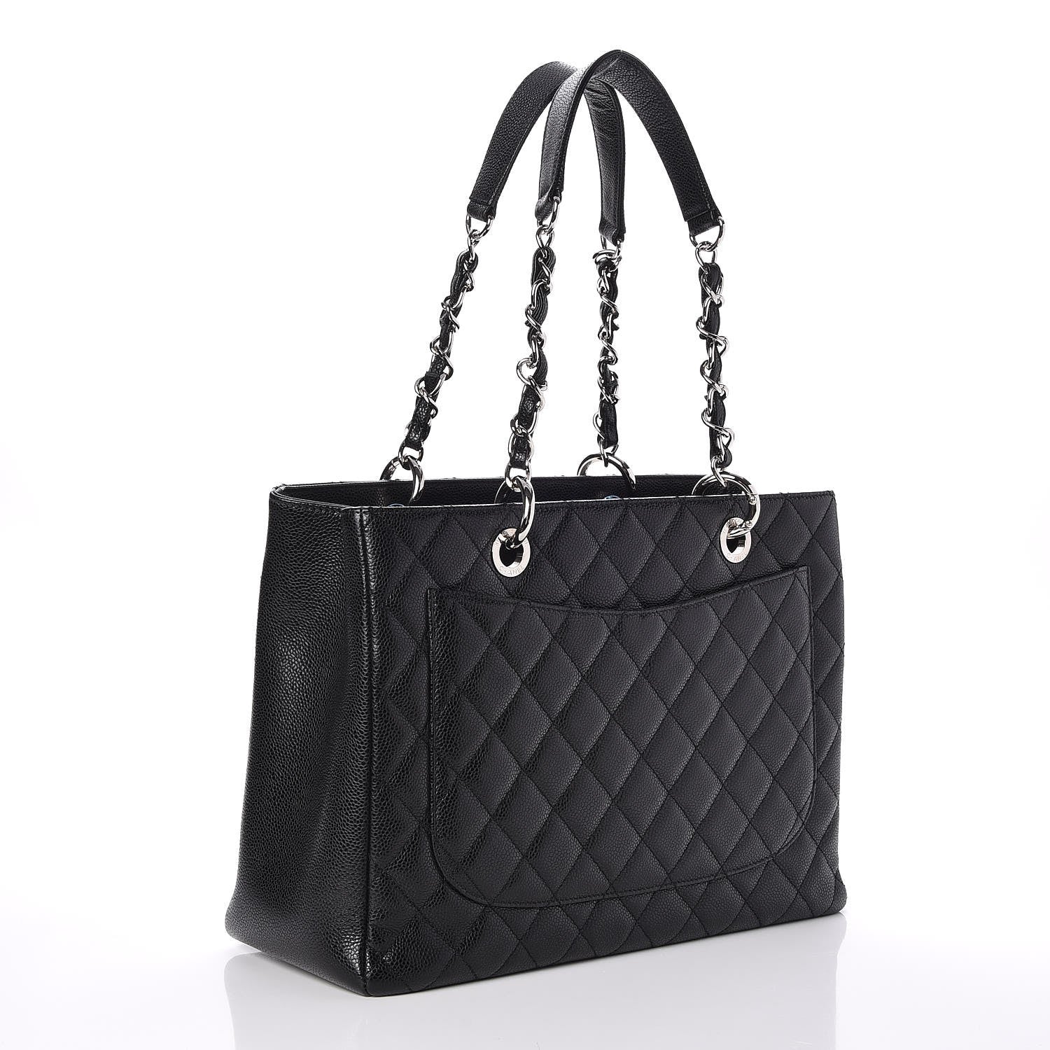 Chanel Caviar Quilted Grand Shopping Tote GST Black 3 of 7