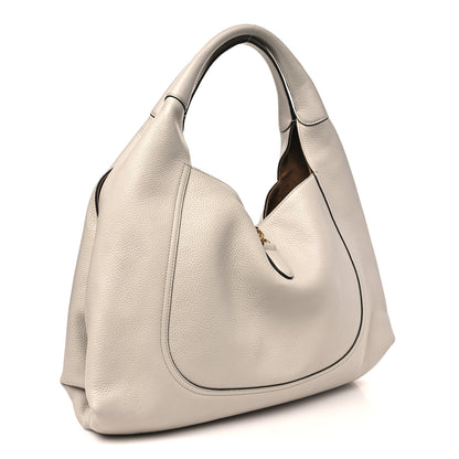 Gucci Grained Calfskin Softbit Maxi Shoulder Bag Taupe 4 of 10