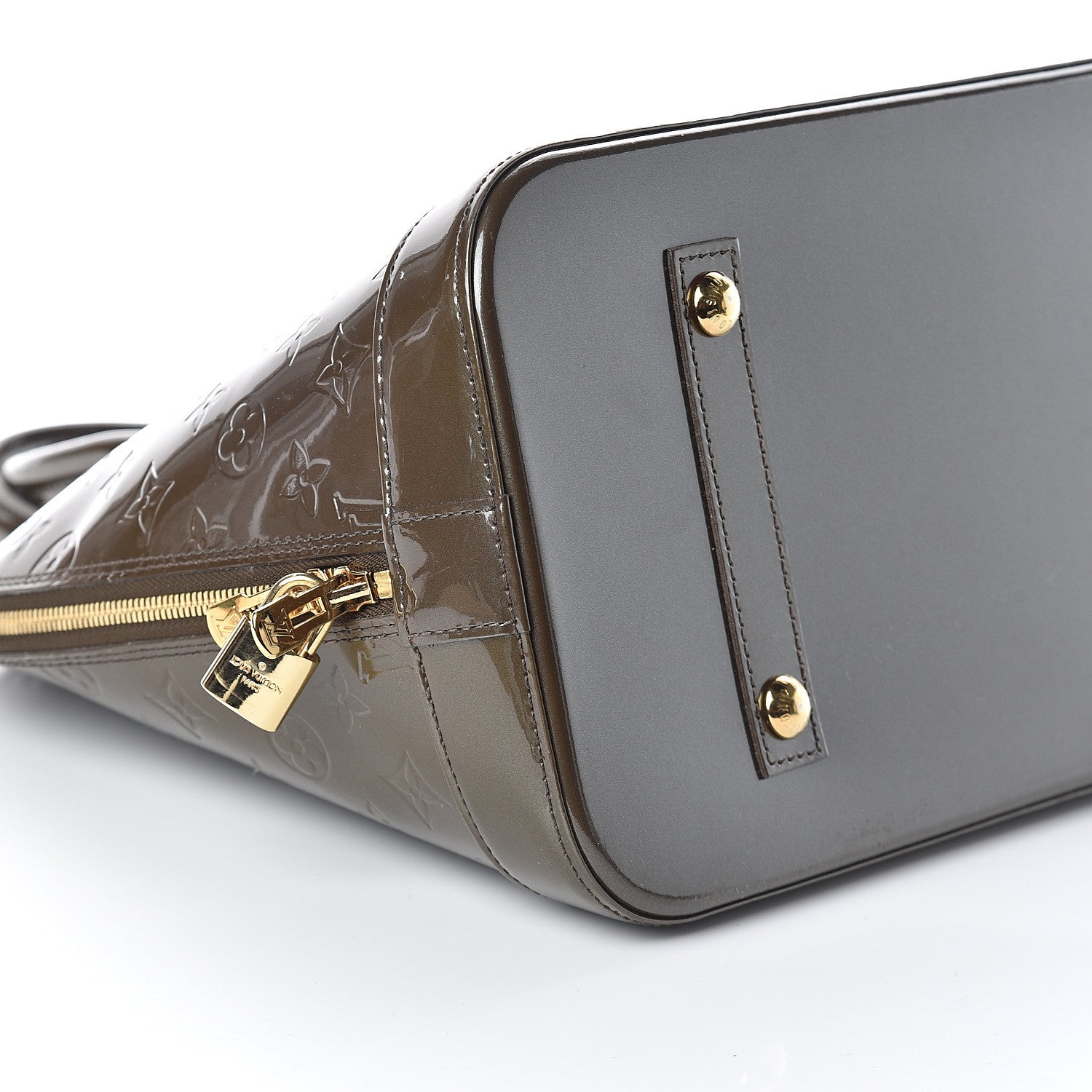 Louis Vuitton Vernis Alma GM Vert Bronze 7 of 8