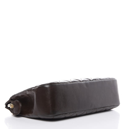 Chanel Lambskin Quilted Shoulder Bag Dark Brown 4 of 17