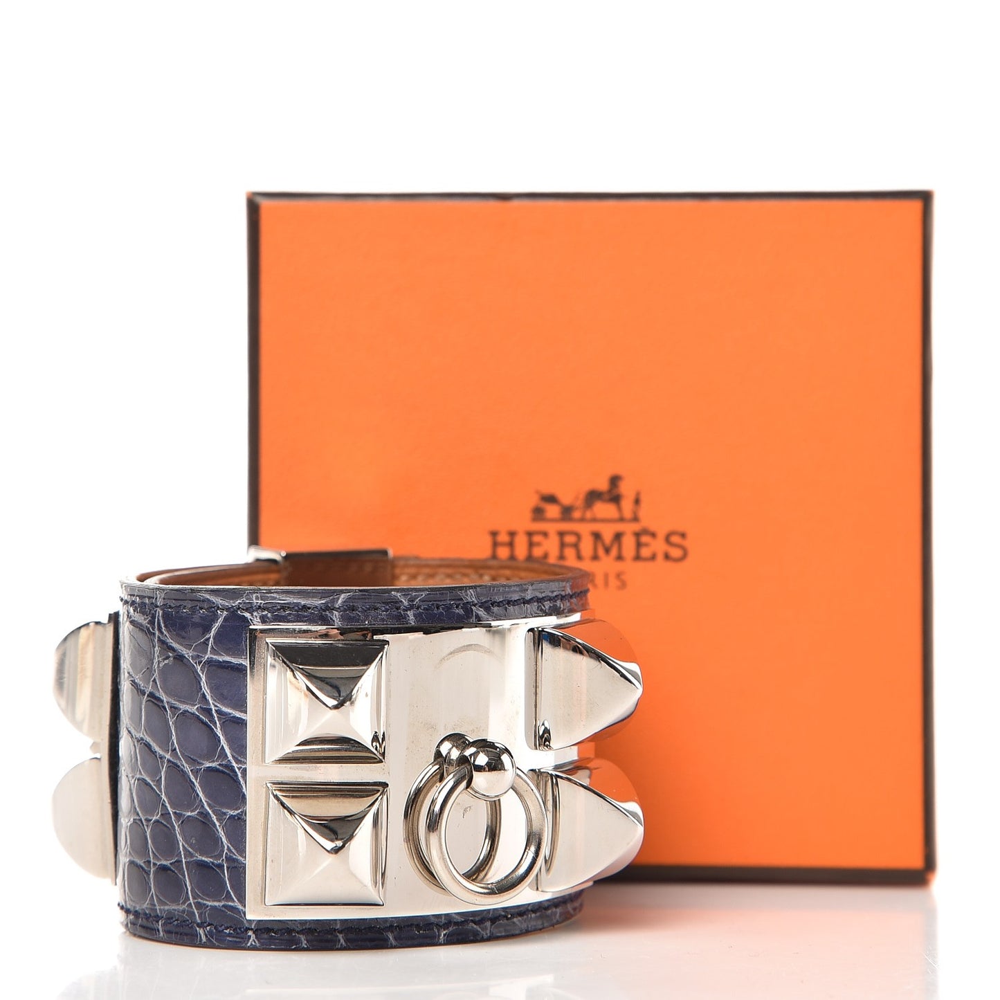 Shiny Alligator Collier De Chien CDC Bracelet S Bleu Brighton