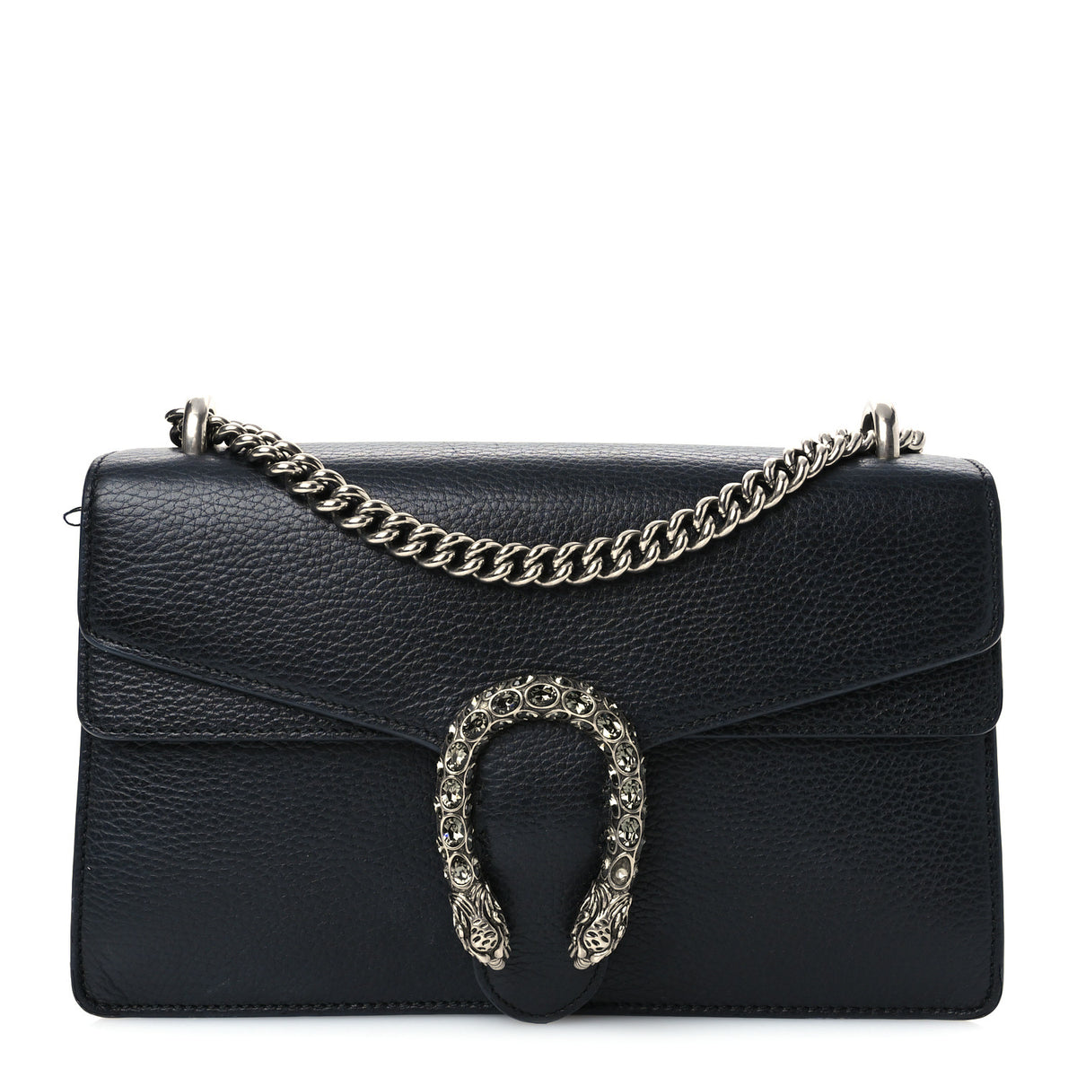 Gucci Pebbled Calfskin Small Dionysus Shoulder Bag Black 1 of 13