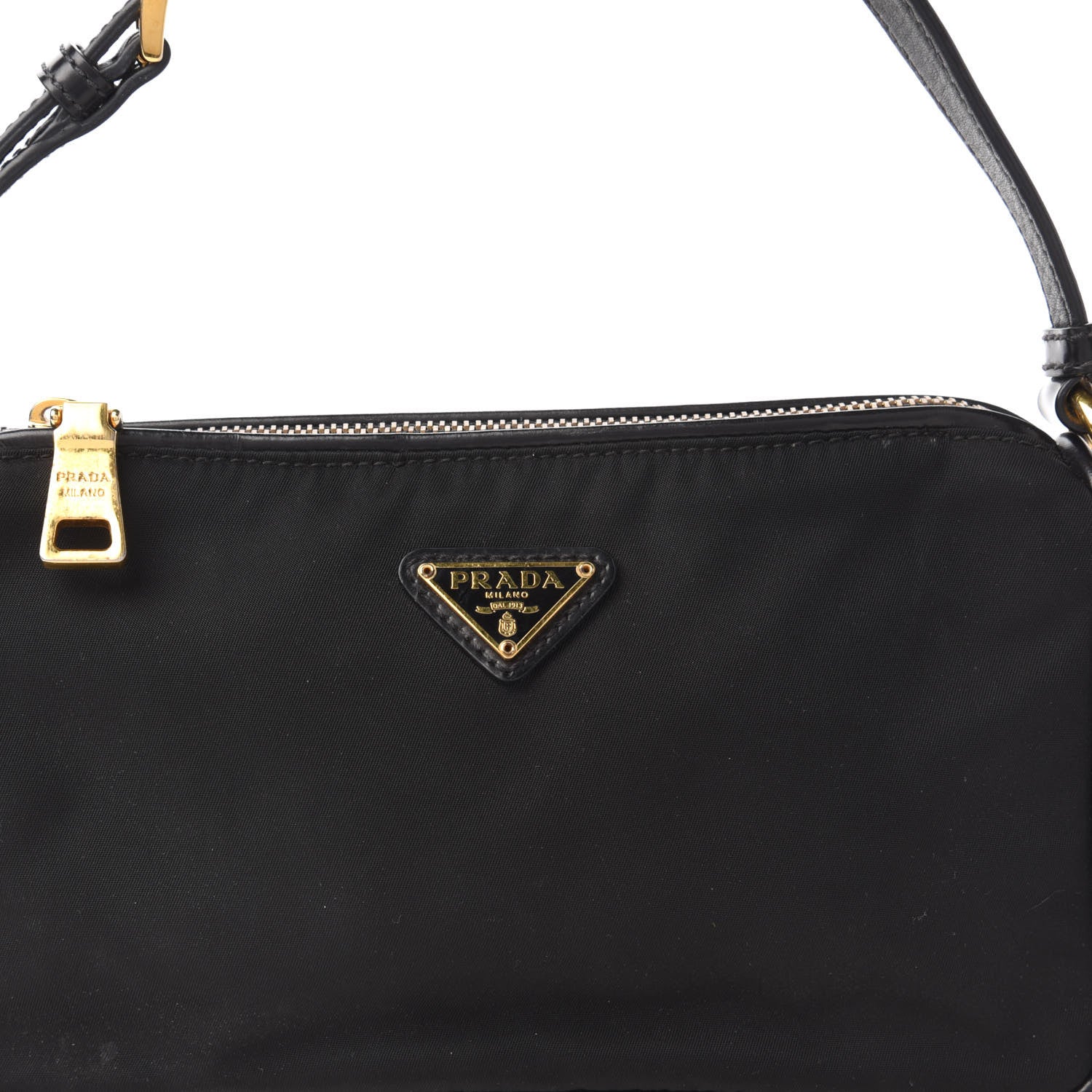 Prada Tessuto Nylon Pochette Black 9 of 10