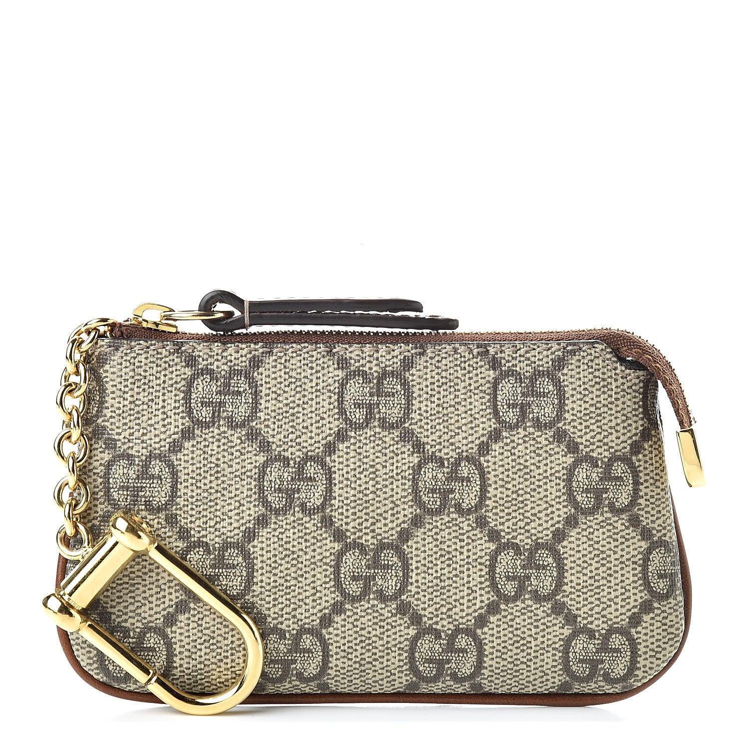 Gucci GG Supreme Monogram Key Case Brown 1 of 7
