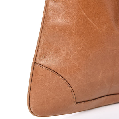 Gucci Calfskin Web Lobster Clasp Lock Jackie O Hobo Brown 15 of 18
