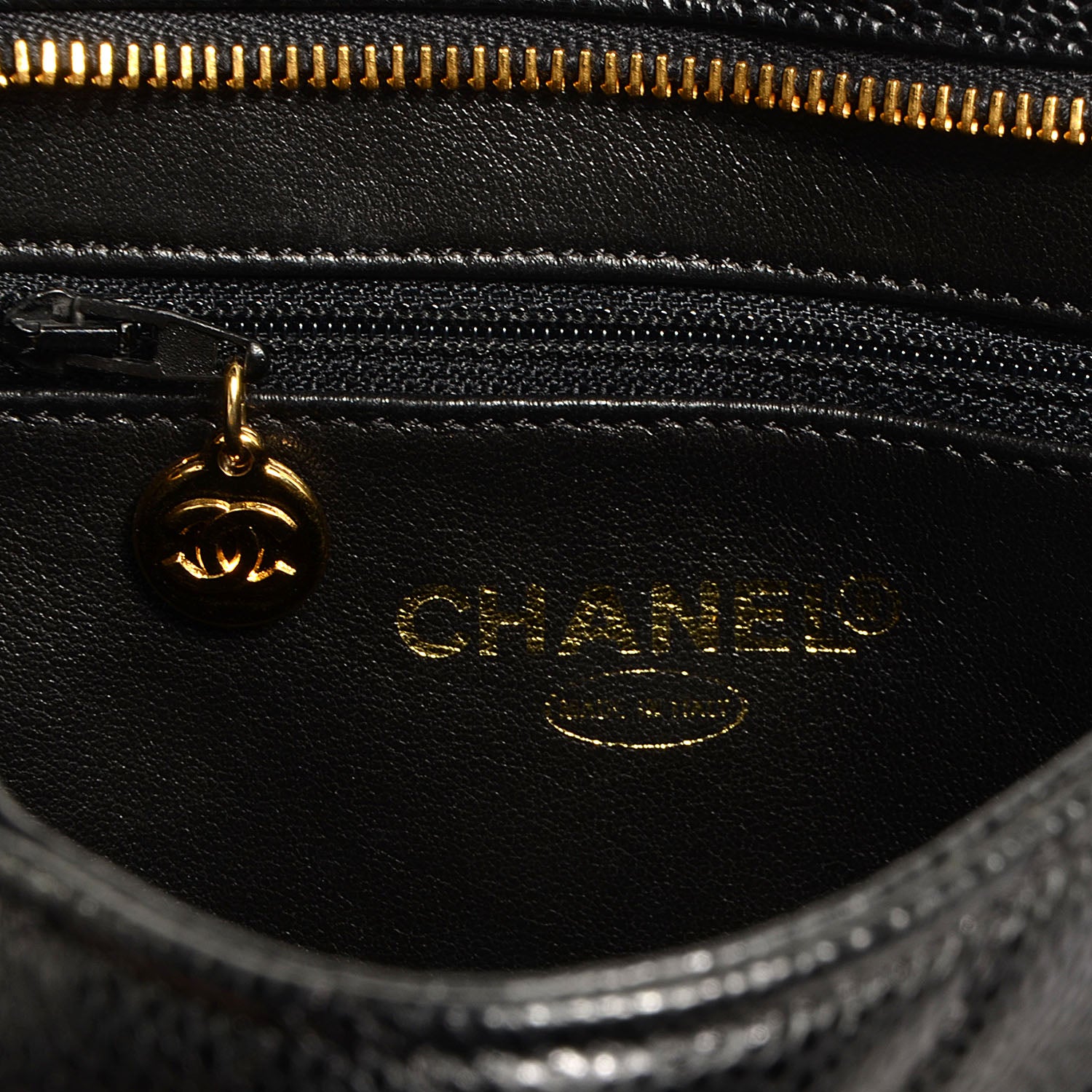 Chanel Caviar Medallion Tote Black 7 of 8