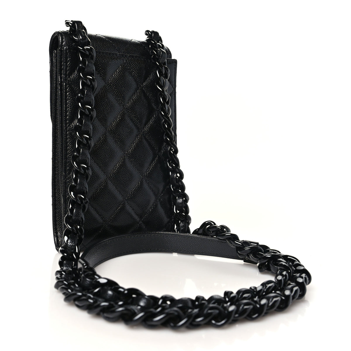 Chanel Caviar Quilted My Everything Clutch With Chain Black 3 of 12
