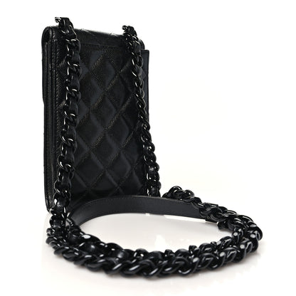 Chanel Caviar Quilted My Everything Clutch With Chain Black 3 of 12