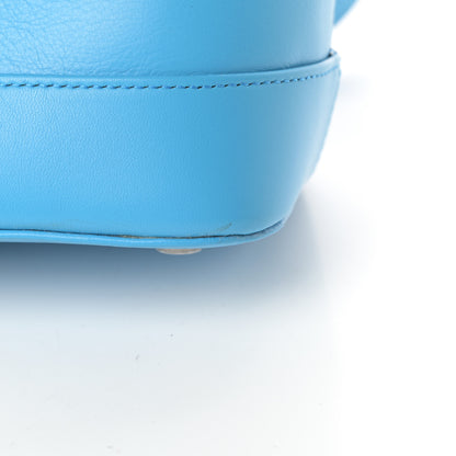 Balenciaga Soft Calfskin Puppy And Kitten S Ville Top Handle Bag Bleu Turquoise 11 of 11
