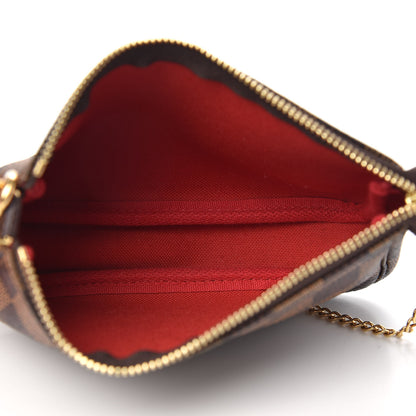 Louis Vuitton Damier Ebene Mini Pochette Accessories 6 of 8