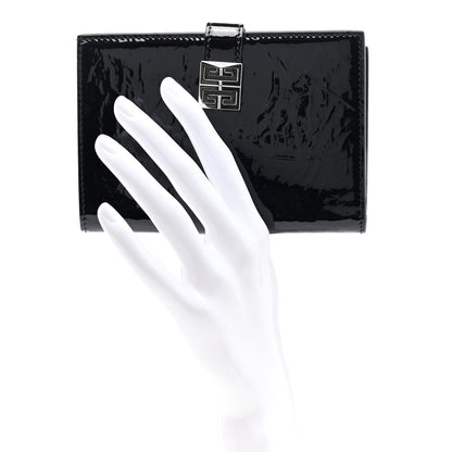 Givenchy Patent Textured Goatskin Card Case Black 2 of 8