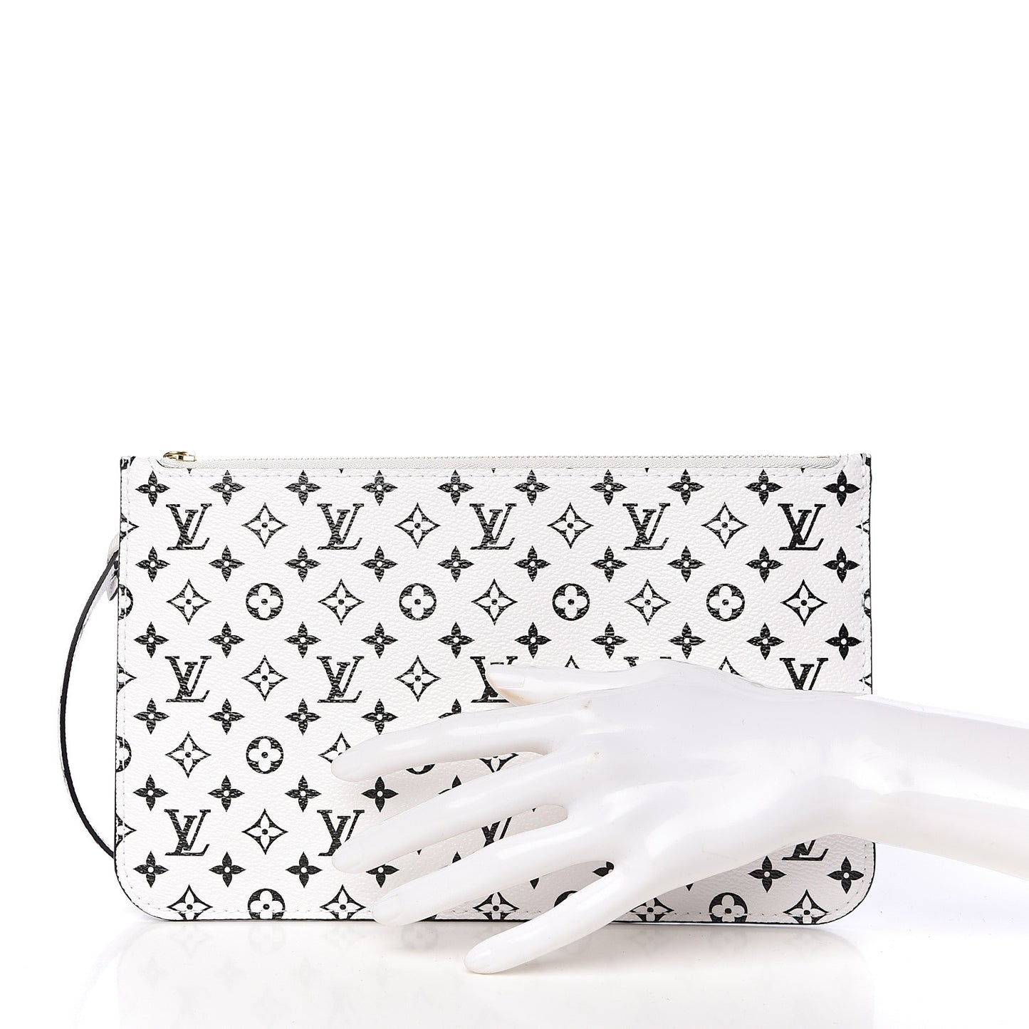 Monogram Giant Neverfull MM GM Pochette White