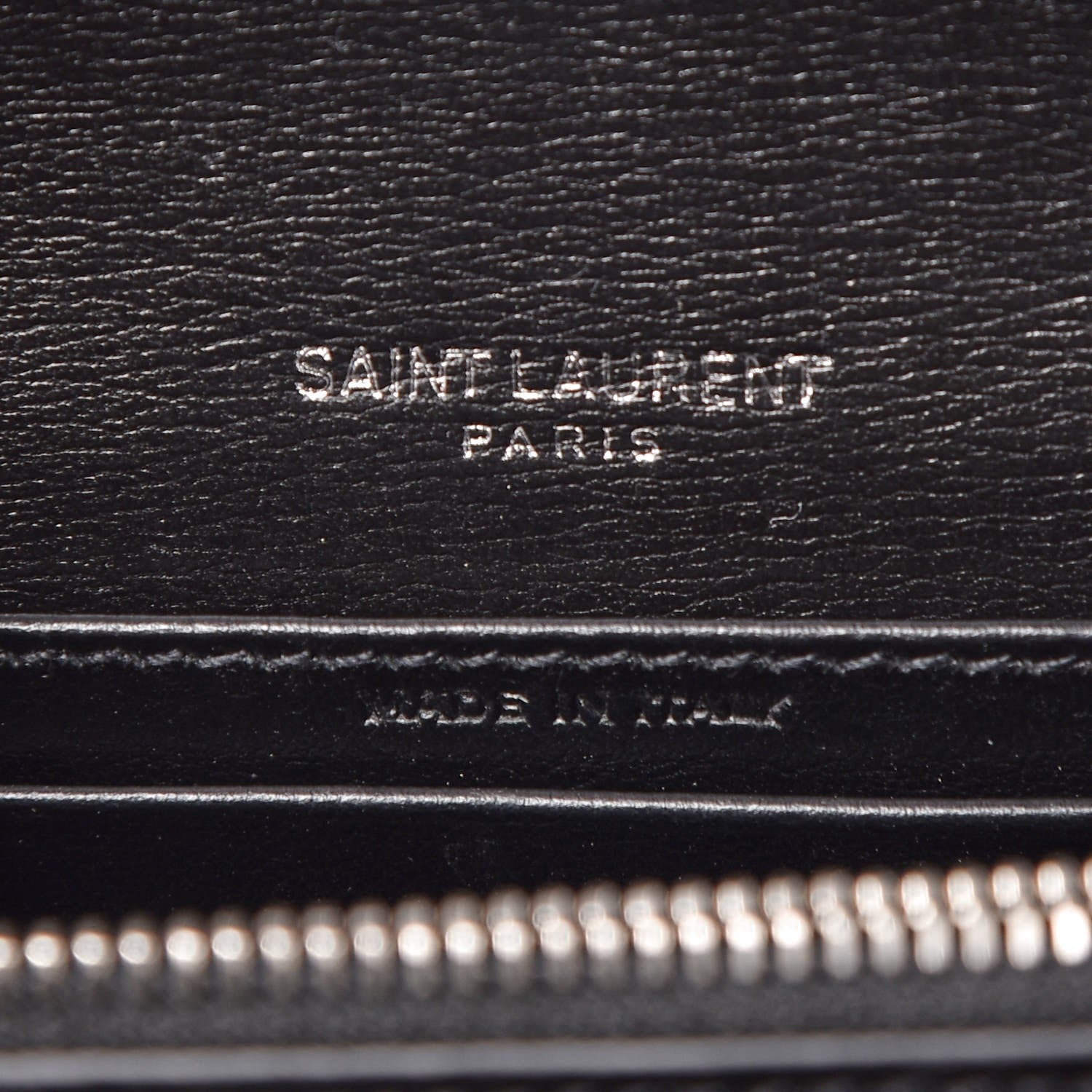 Saint Laurent Calfskin Monogram Sunset Chain Wallet Black 7 of 7