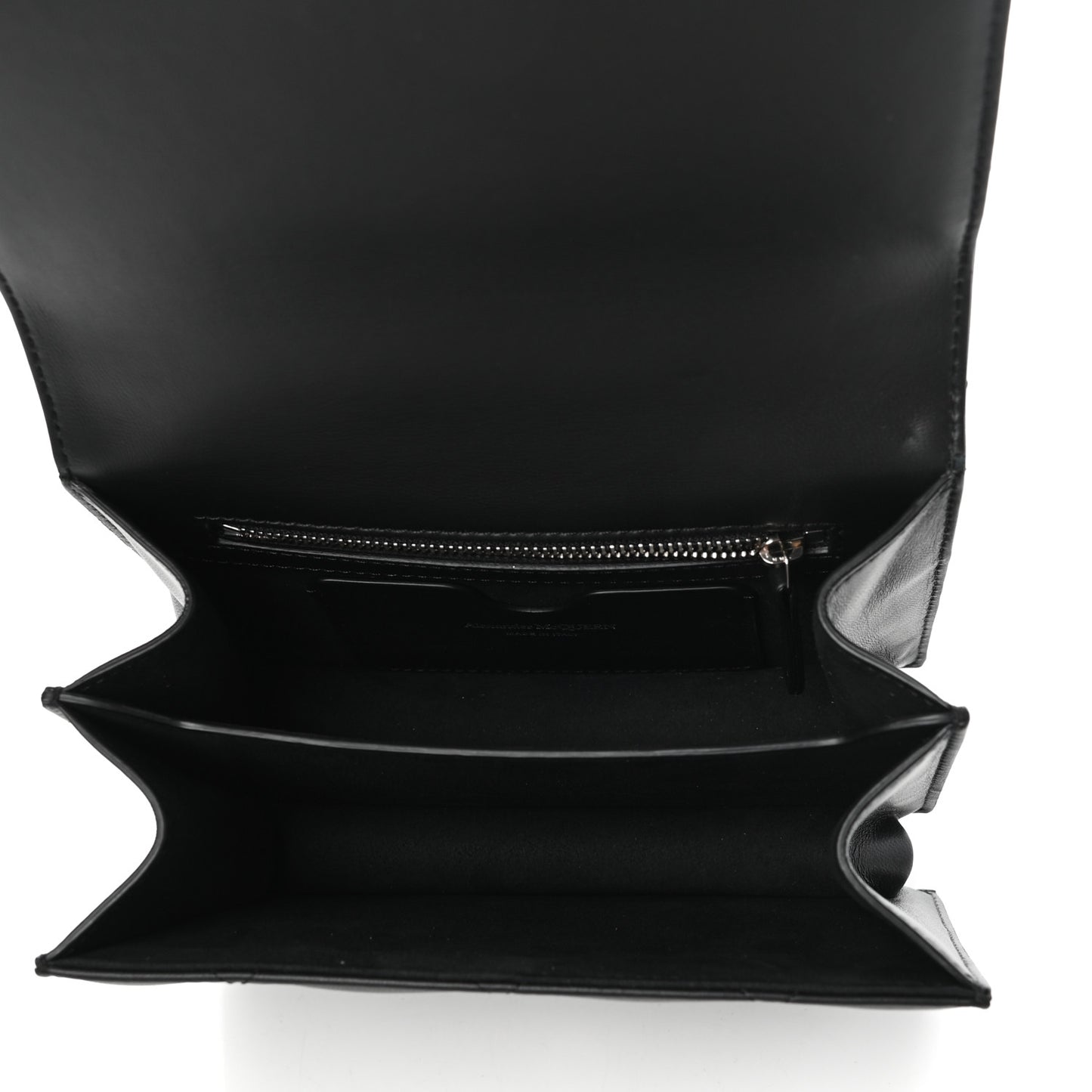 Lambskin Quilted Knuckle Shoulder Bag Black