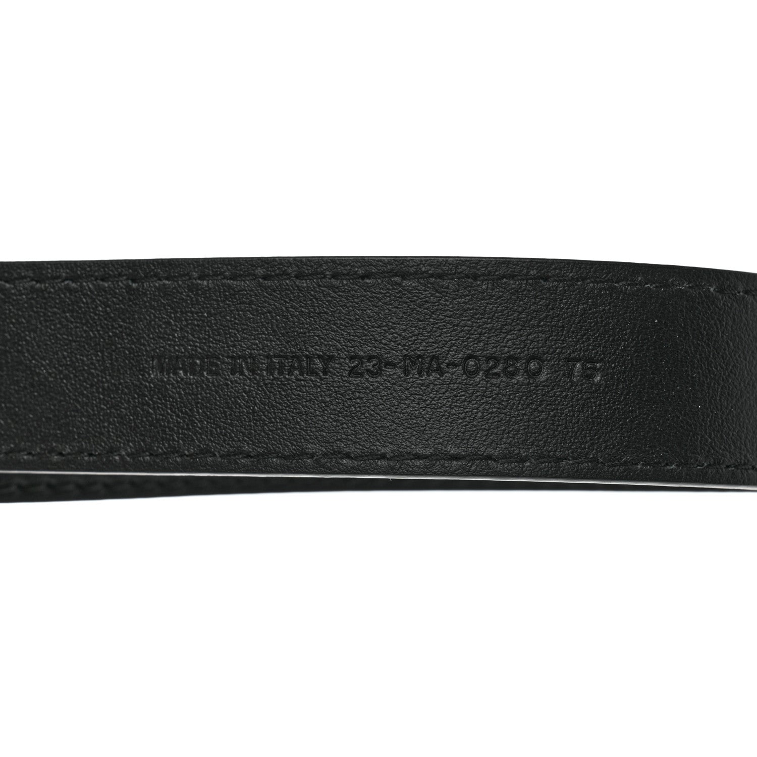Christian Dior Calfskin D Fence Belt 75 Black 4 of 7