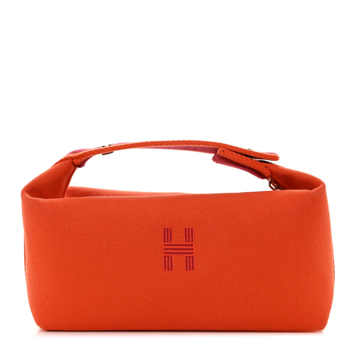 Canvas Small Bride-A-Brac Pouch Orange Burgundy