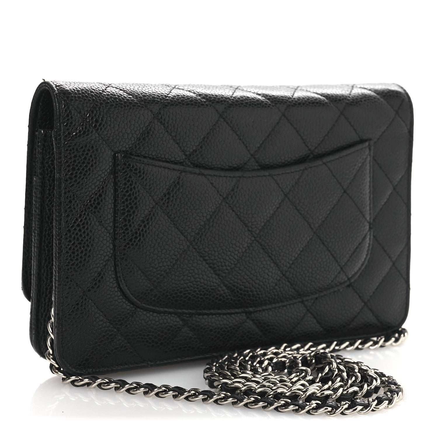 Chanel Caviar Quilted Wallet On Chain WOC Black 3 of 15