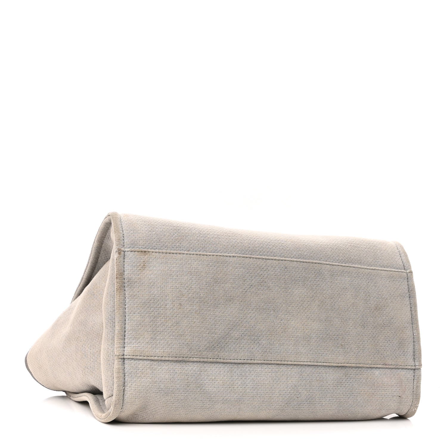 Chanel Canvas Large Deauville Tote Grey 4 of 11