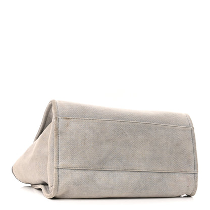 Chanel Canvas Large Deauville Tote Grey 4 of 11