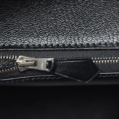 Hermes Toile Box Potamus Birkin 35 Black Rouge H 12 of 24