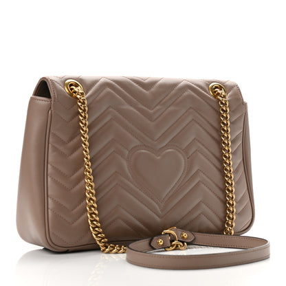 Gucci Calfskin Matelasse Medium GG Marmont Shoulder Bag Porcelain Rose 3 of 11