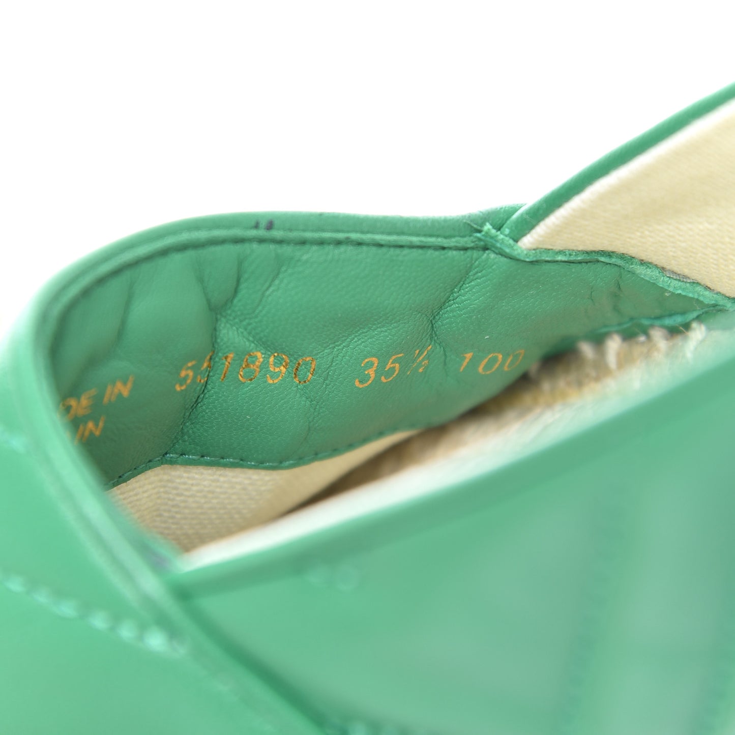 Nappa Matelasse GG Marmont Espadrilles 35.5 New Shamarock