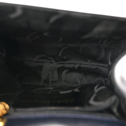 Salvatore Ferragamo Calfskin Vera Bow Mini Top Handle Crossbody Bag Navy 5 of 13