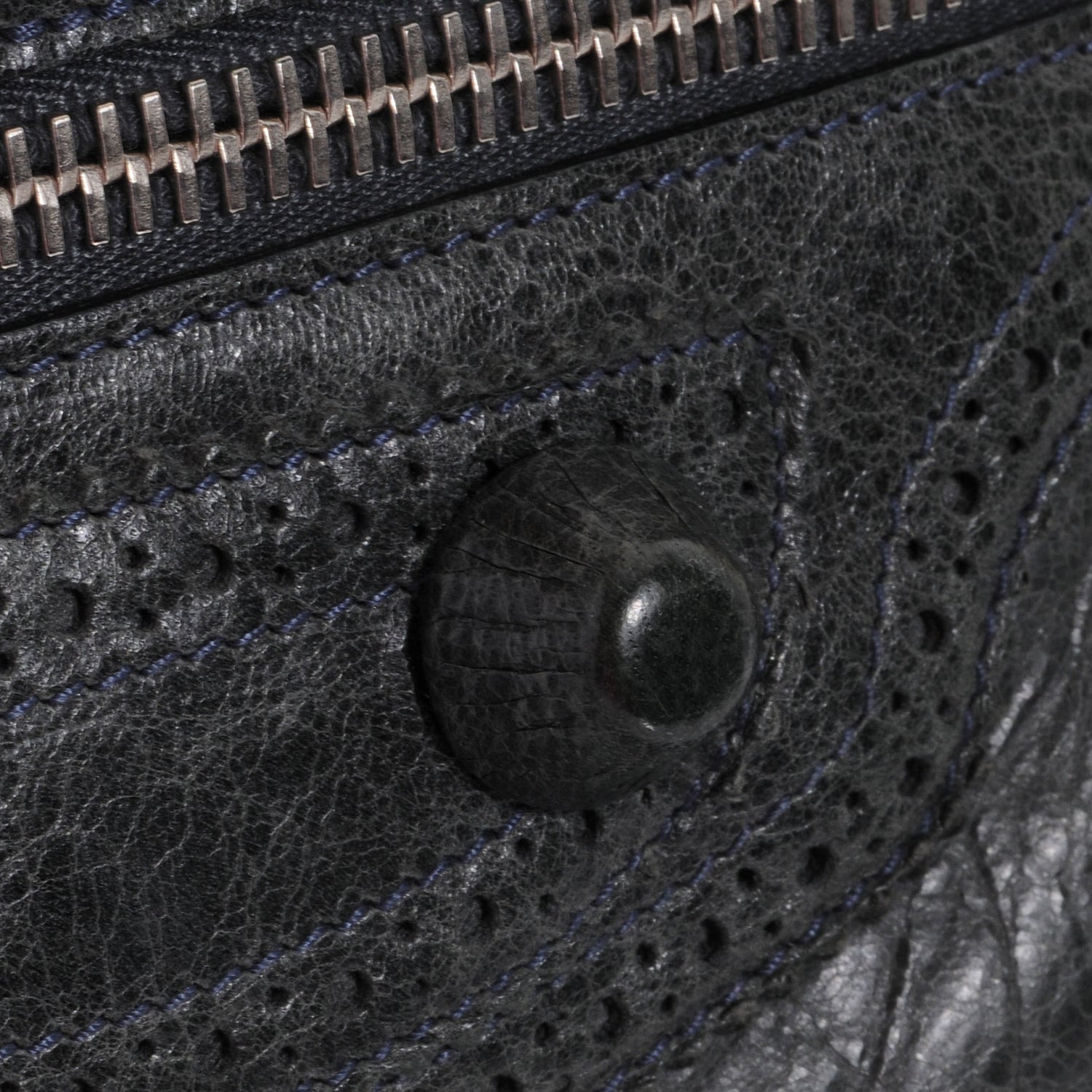 Balenciaga Agneau Giant Brogues Hardware City Anthracite 8 of 10