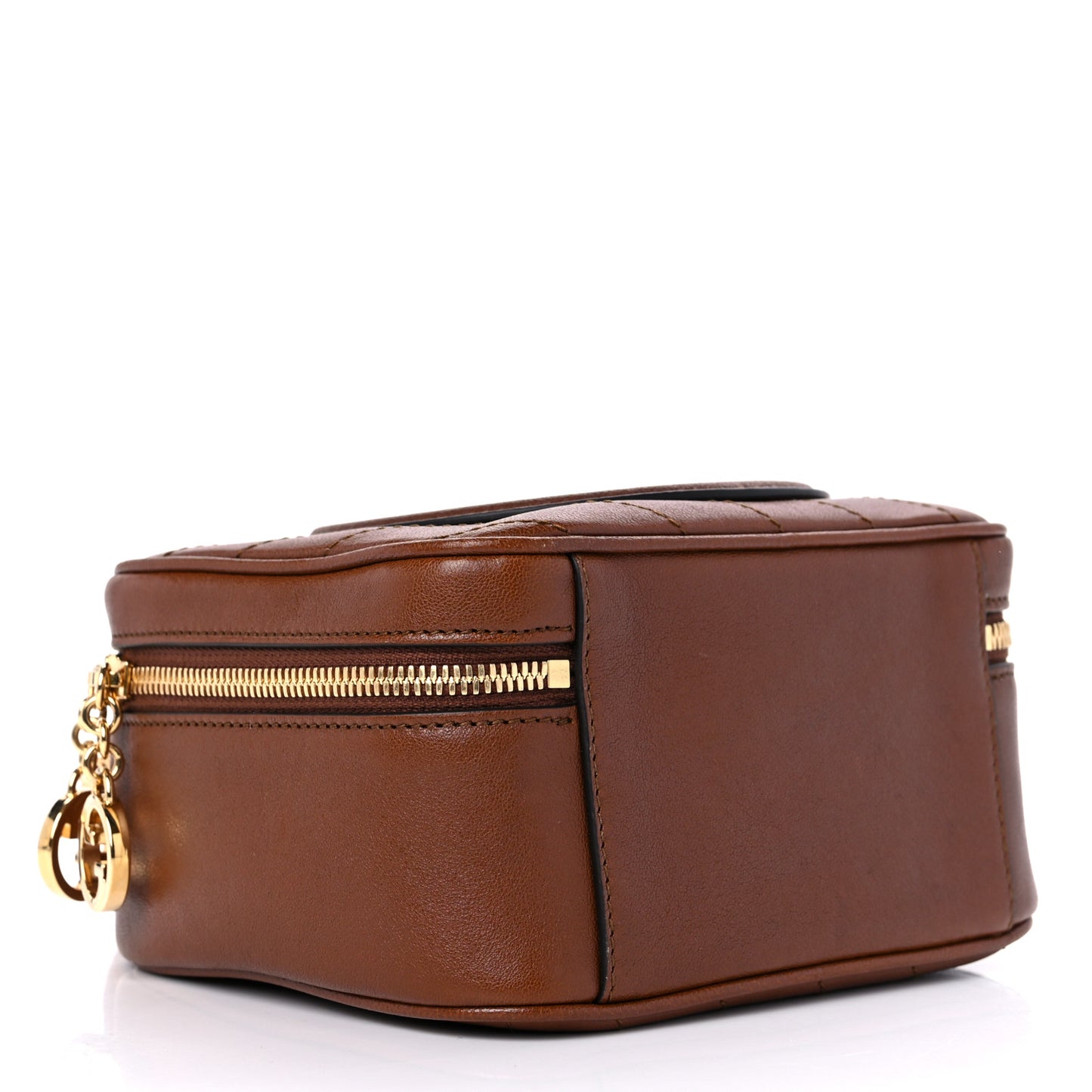 Sakai Be Green Calfskin Diagonal Stitched Blondie Top Handle Bag Cuir