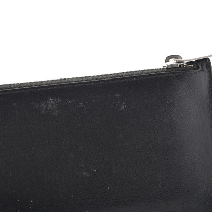 Saint Laurent Calfskin Moujik Patch Fragments Zip Pouch Card Holder Black 8 of 11