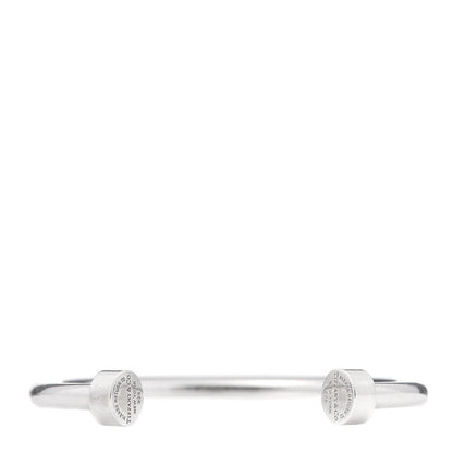 Tiffany Sterling Silver Return to Narrow Circle Edge Cuff Bracelet 1 of 5