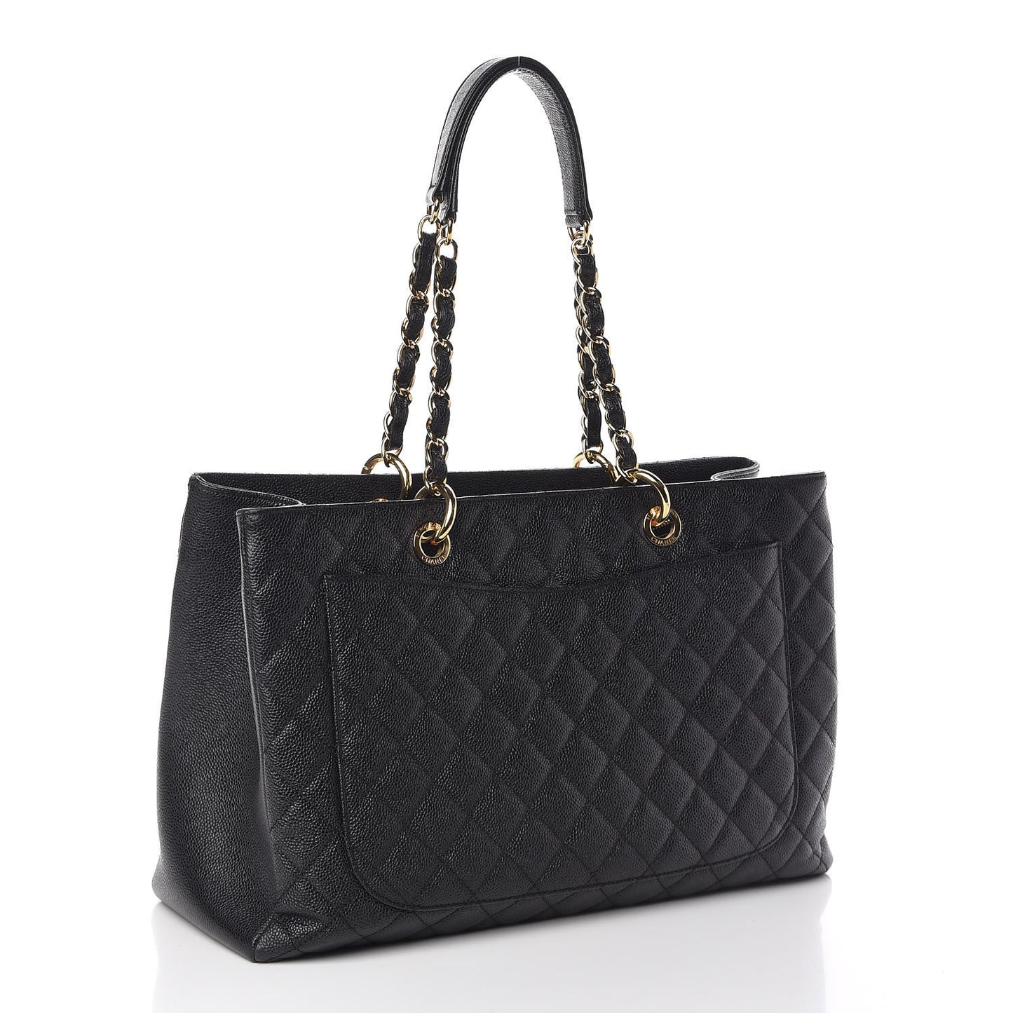 Caviar Quilted XL Grand Shopping Tote GST Black