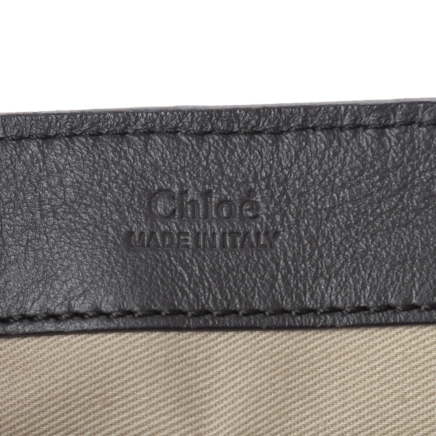 Chloe Calfskin Crocodile Embossed Small Faye Day Shoulder Bag Profound Brown 9 of 9