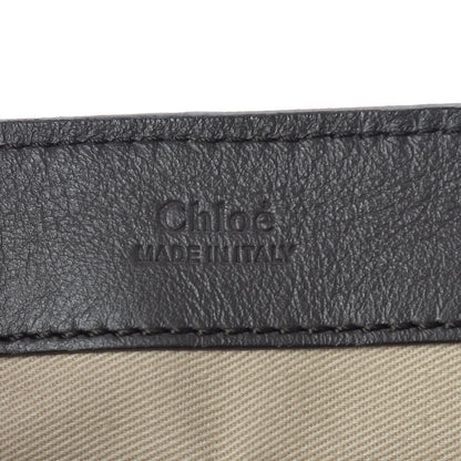 Chloe Calfskin Crocodile Embossed Small Faye Day Shoulder Bag Profound Brown 9 of 9