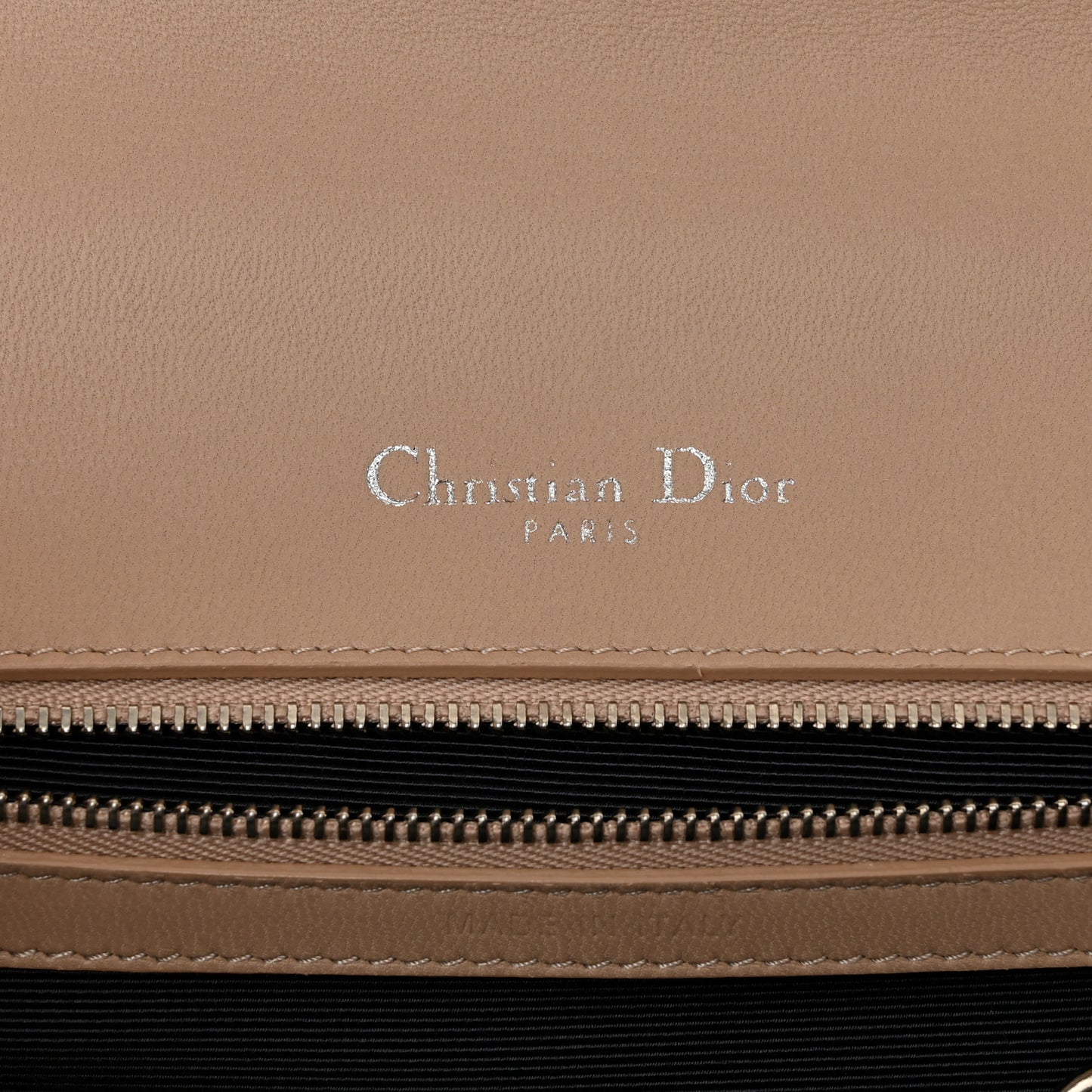 Lambskin Medium Diorama Flap Bag Nude