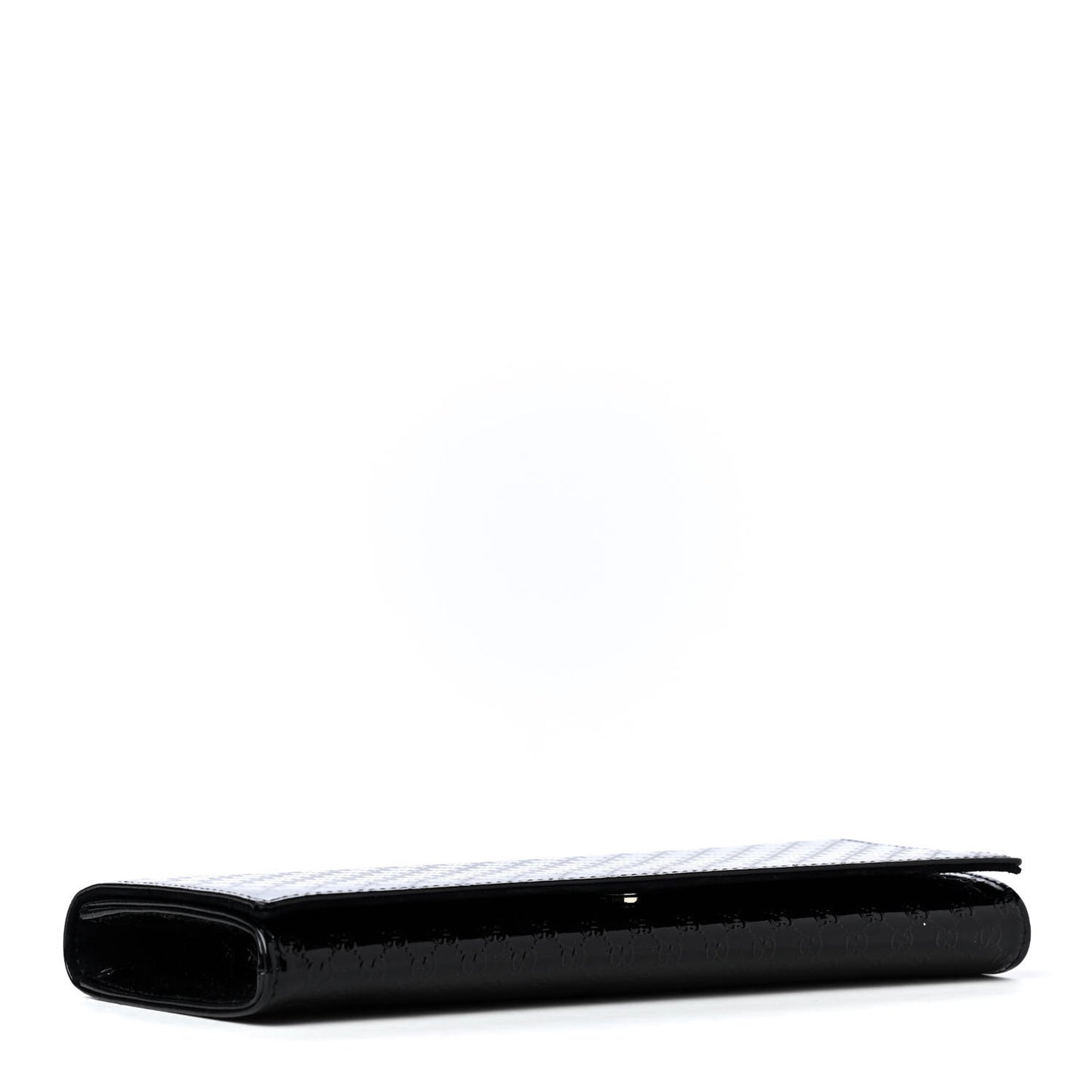 Patent Microguccissima Small Broadway Clutch Black