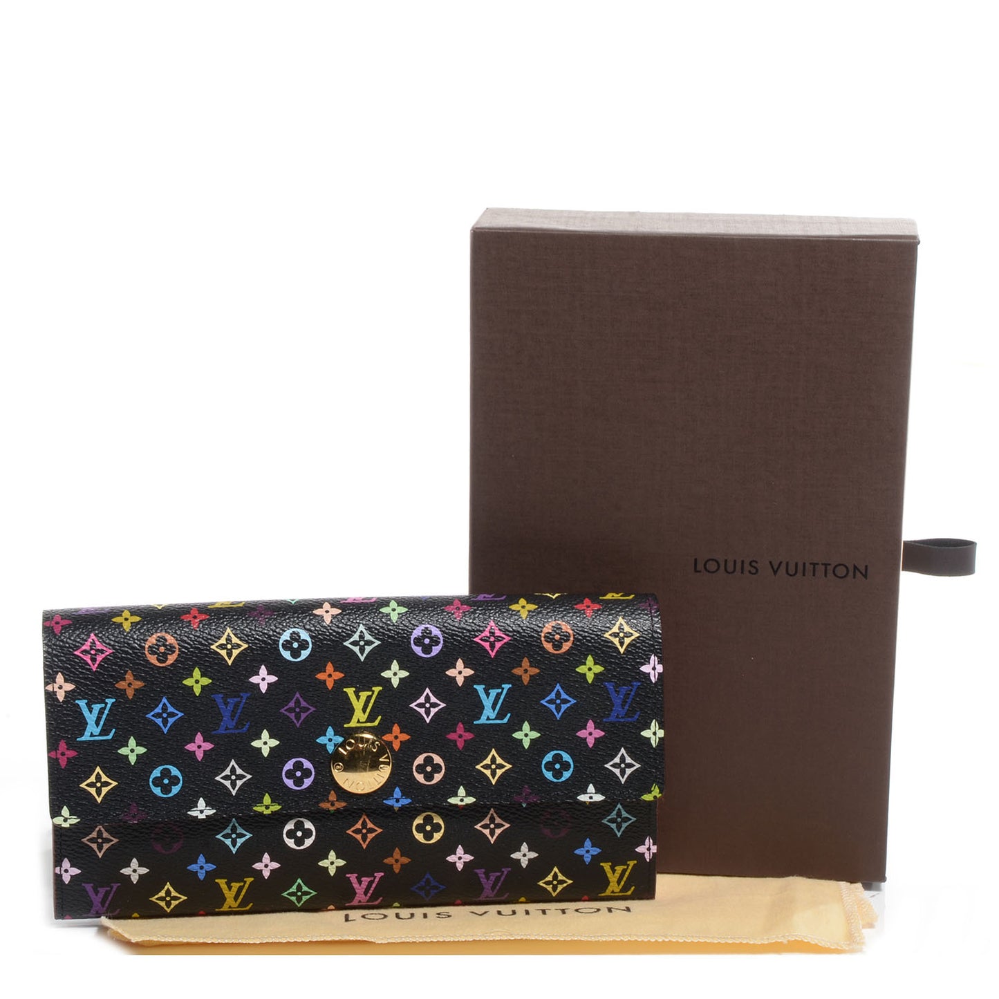 Monogram Multicolor Sarah Wallet Black Grenade