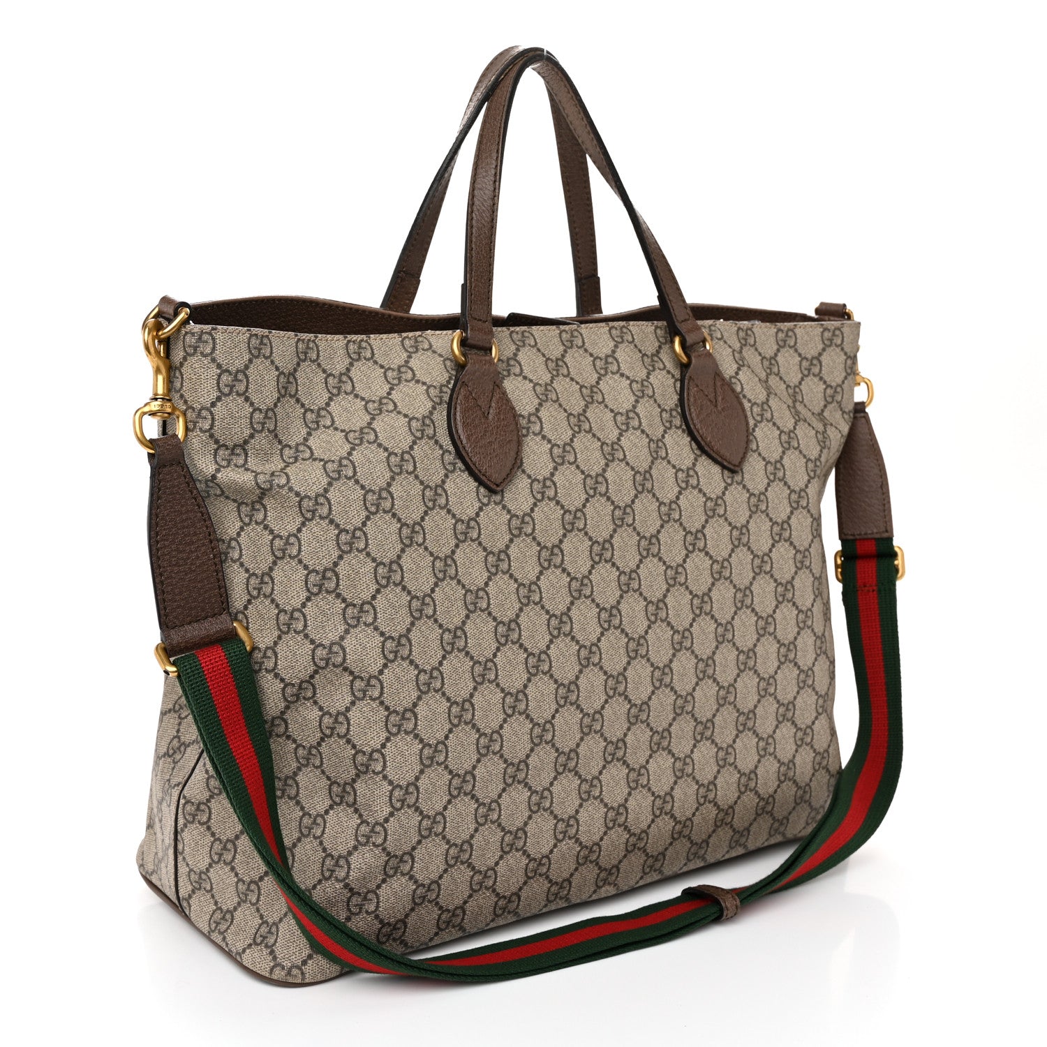Gucci Soft GG Supreme Monogram Courrier Medium Crossbody Tote Beige New Acero 3 of 16