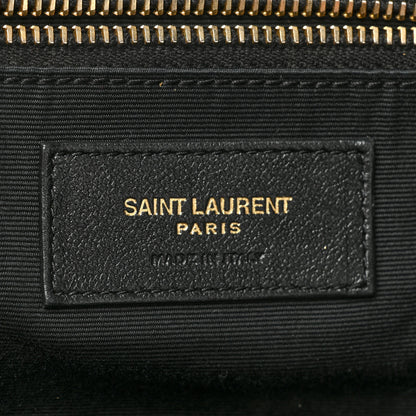 Saint Laurent Lambskin Quilted Maxi Icare Shopping Tote Black 8 of 17