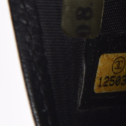 Chanel Grained Calfskin CC Button Yen Wallet Black 8 of 14