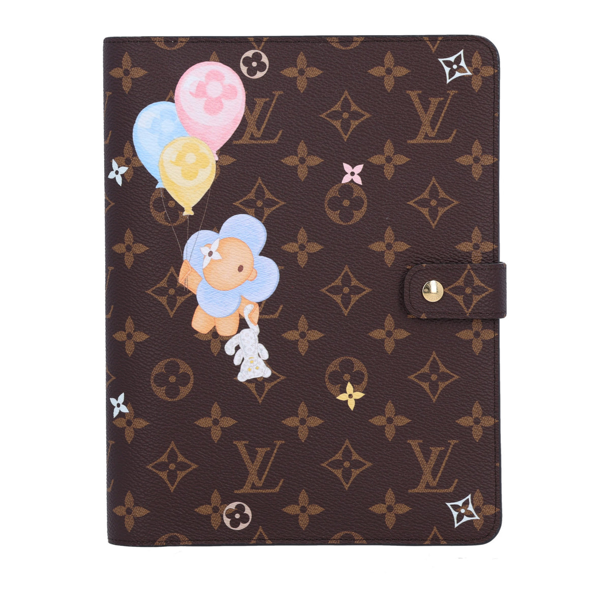 Monogram Triplets Desk Agenda Cover MM