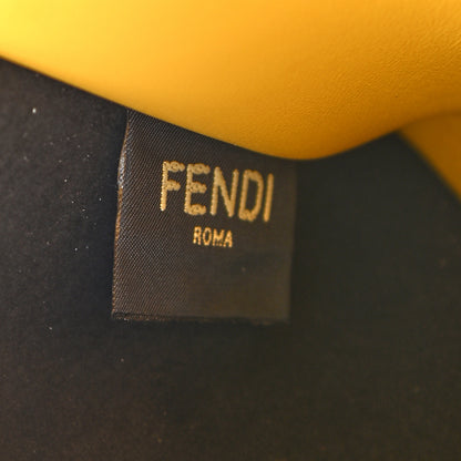 Fendi X SARAH COLEMAN Nappa FF Fish Eye Embossed Mini Peekaboo I SEE U Satchel Mimosa 6 of 10