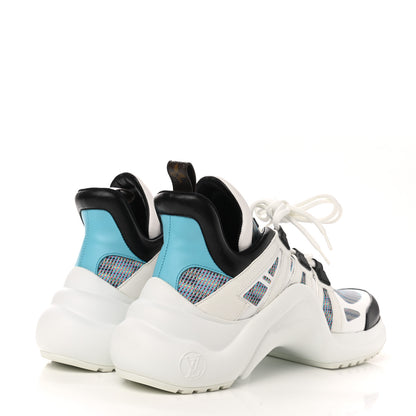 Louis Vuitton Calfskin Pop LV Archlight Sneakers 41 Blue 4 of 9