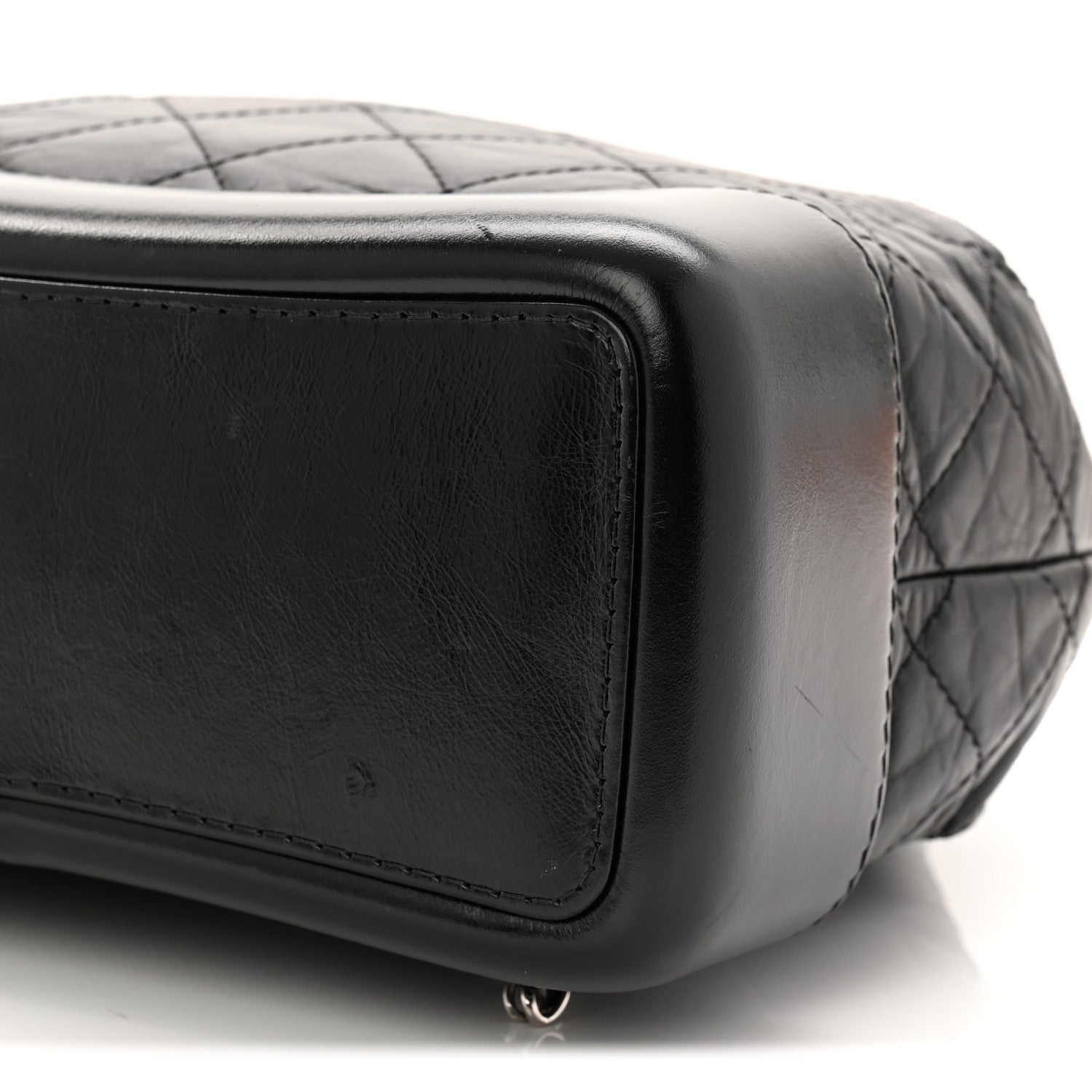 Chanel Aged Calfskin Quilted Small Gabrielle Backpack Black 10 of 12