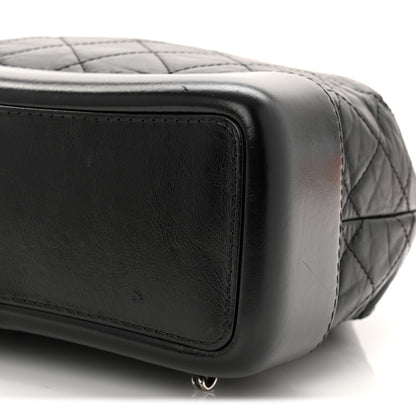 Chanel Aged Calfskin Quilted Small Gabrielle Backpack Black 10 of 12