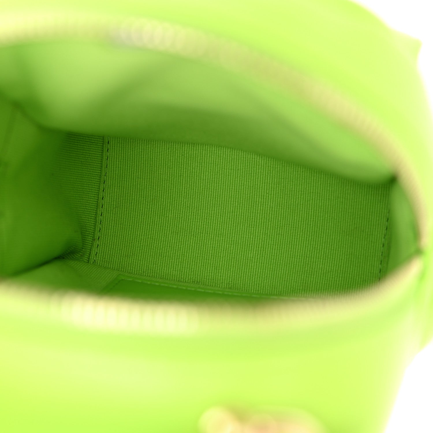 Chanel Caviar Quilted CC Mini Classic Backpack Neon Green 5 of 11