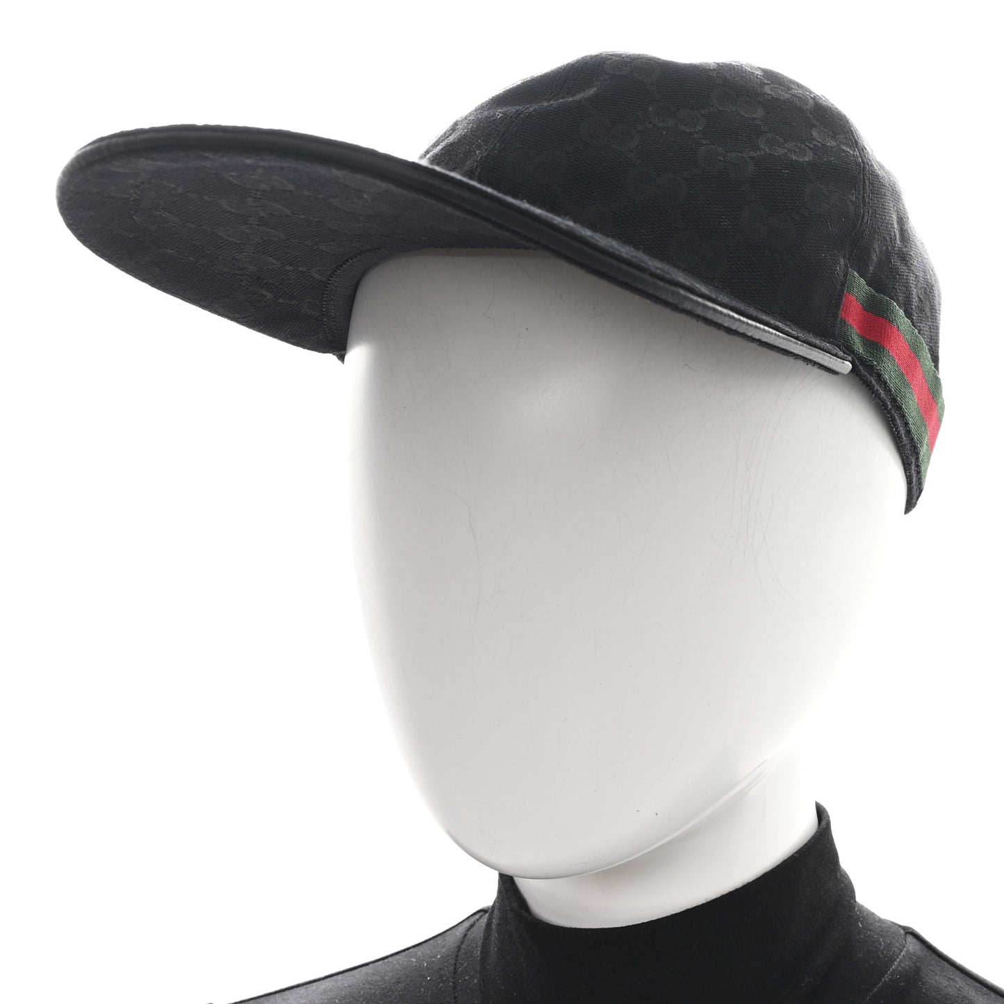 Monogram Web Baseball Hat L Black