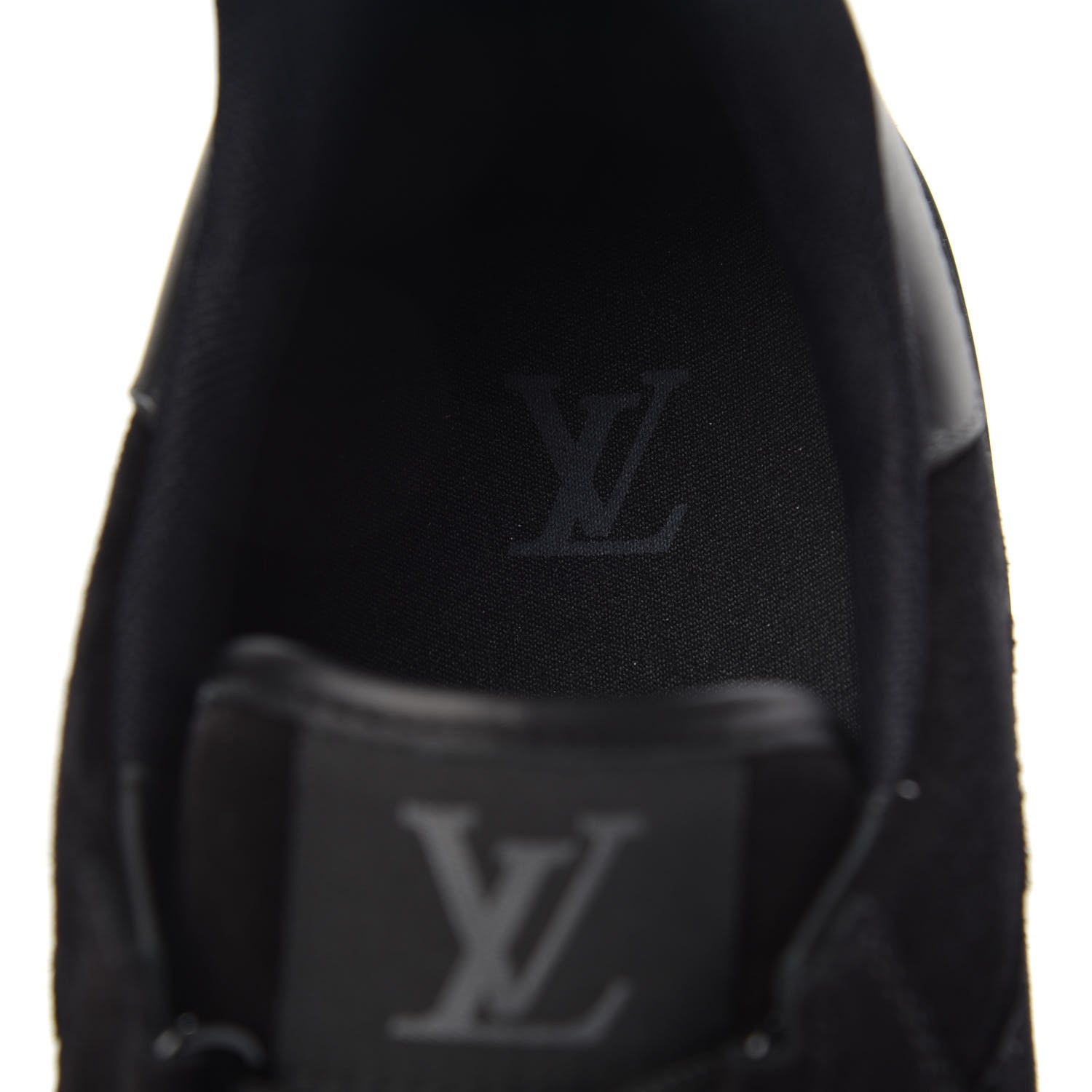 Louis Vuitton Suede Mens LV Trainer Sneakers 9.5 Black 7 of 8